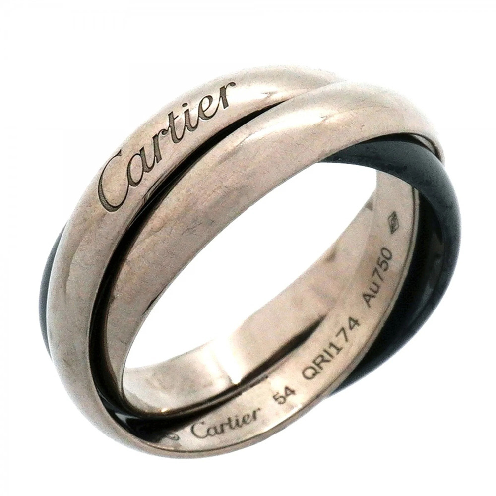 CARTIER 18k Silver Trinity Ring #54